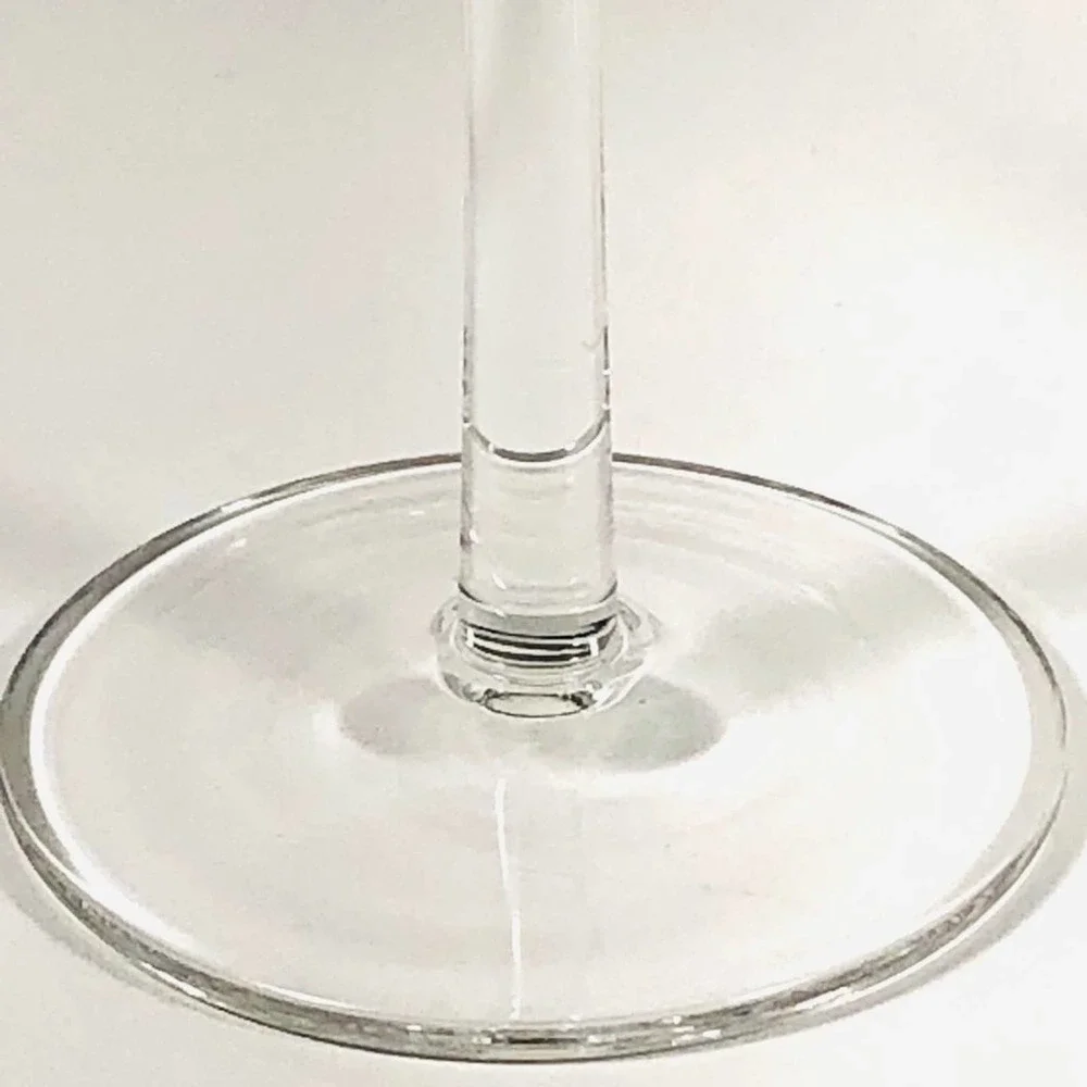 POTTERY BARN Gold studded Pair Of crystal champagne flutes